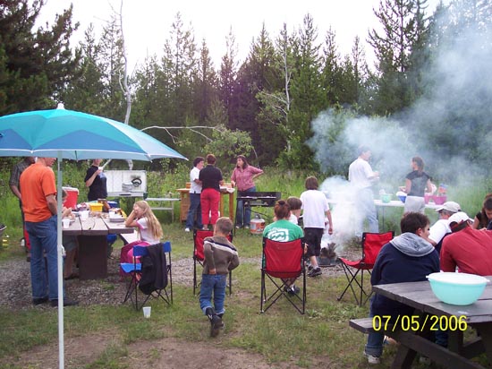 2006 family reunion in Yellowstone National Park